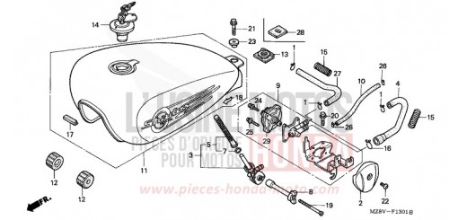 RESERVOIR A CARBURANT (2) VT600CW de 1998
